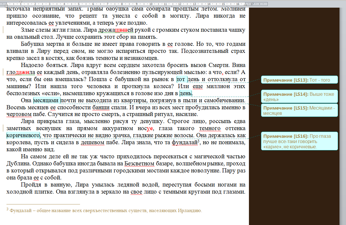 работа редактора и корректора