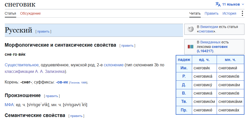 одушевленные и неодушевленные имена существительные